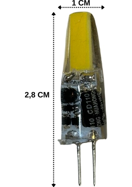 CT-4255 3W 12V 6400K (Beyaz Işık) G4 Duylu LED Kapsül Ampul (4 Adet)