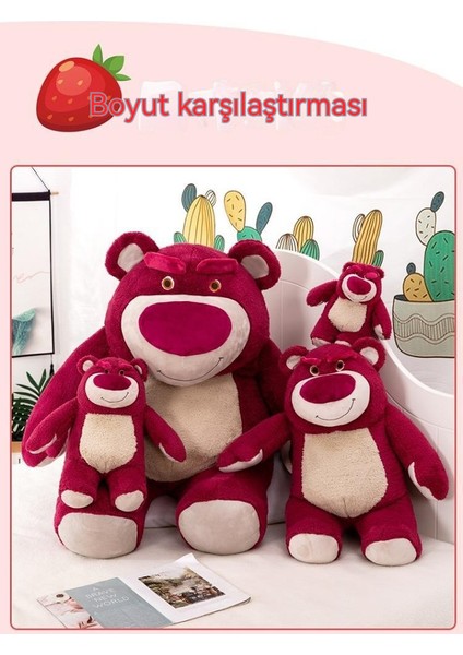 Çilek Ayı Bebek Peluş Oyuncaklı Yastık 60CM (Yurt Dışından)