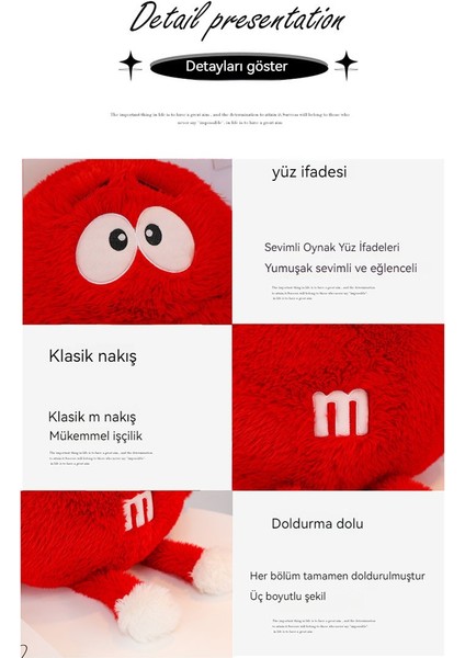 Peluş M Fasulye Peluş Oyuncak Yaratıcı Gökkuşağı Jöle Fasulye Kıllı Canavar Bebek (Yurt Dışından)