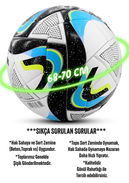 Futbol Topu Oceanz Sert Zemin Halı Saha Futbol Topu No:5 056