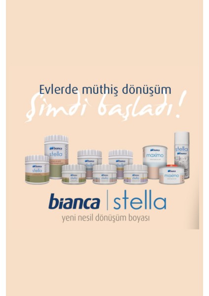 BİANCA STELLA SU BAZLI SAF AKRİLİK BOYA 1 Lt