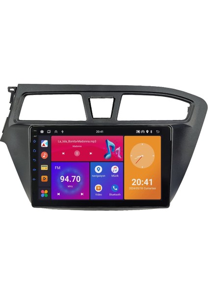 Hyundai I20 Android 2gb Ram 32GB Rom Carplay Navigasyon Multimedya