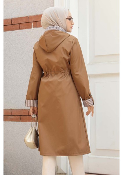 Fermuarlı Taba Tesettür Kap 685TB fırsatları