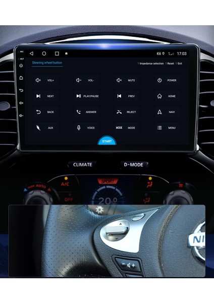 Nissan Juke Android 8gb Ram 128GB Rom 8 Çekirdek Carplay Multimedya modelleri