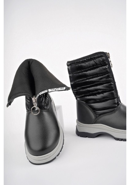 Sugar Çocuk Rahat Kalıp Önü Fermuarlı Içi Kürklü Yağmur Ve Kar Botu modelleri