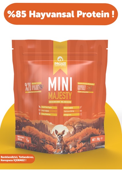 Mini Majesty 2 Kg | Küçük Irk | Kuzu Etli | Yetişkin Köpek Maması