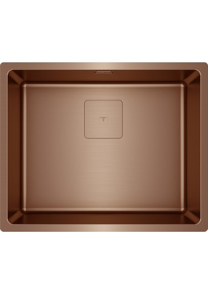 - Flexlınea Rs15 50.40 Copper M-Fx - Ankastre Tezgaha Sıfır Tezgahaltı Eviye - Bakır - 50 Cm - 115000025