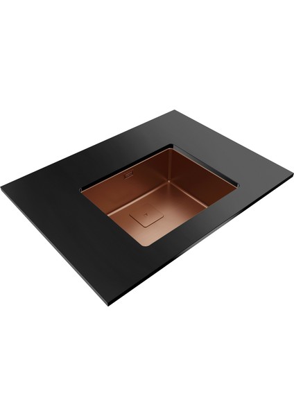 - Flexlınea Rs15 50.40 Copper M-Fx - Ankastre Tezgaha Sıfır Tezgahaltı Eviye - Bakır - 50 Cm - 115000025 fiyatları