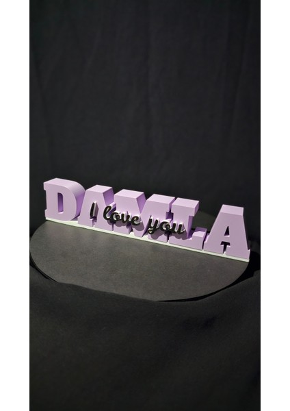 Kişiye Özel 3D Yazılı Plastik Masa Üstü Dekor