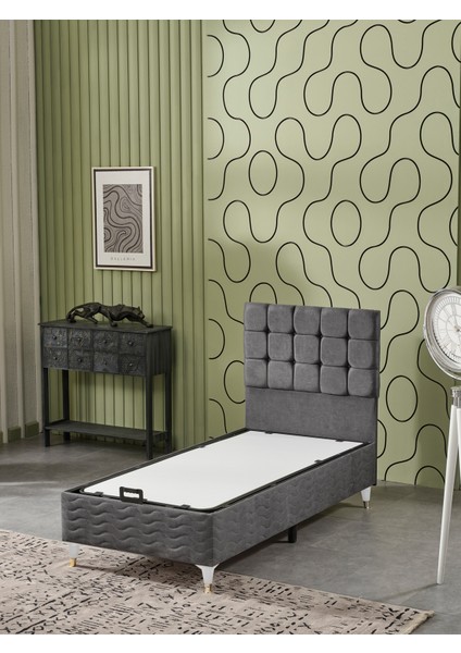 Bengü 2Li Set Tek Kişilik (Baza+Başlık) 90 x 190 cm (Yataksız)