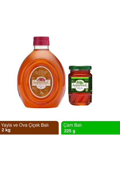 Yayla Ova Balı 2 kg ve Çam Balı 225 gr