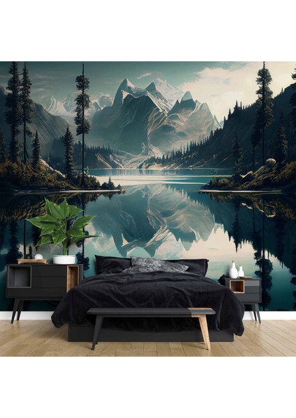 Orman ve Dağ Sanatsal Çizim Manzaralı fiyatları