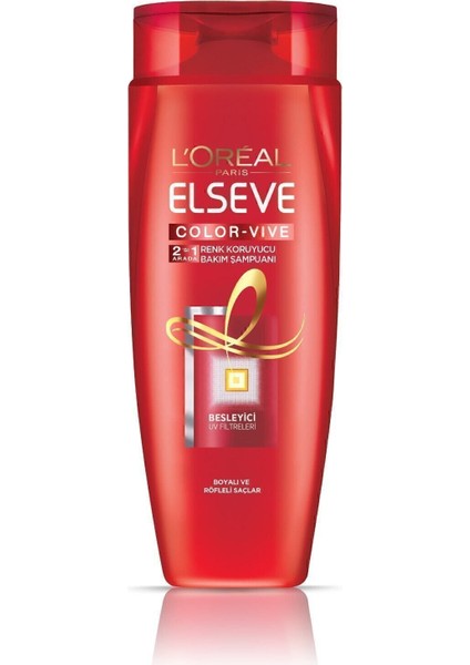 L'oréal Paris Colorvive Renk Koruyucu Bakım Şampuanı 2'si 1 Arada 360 ml