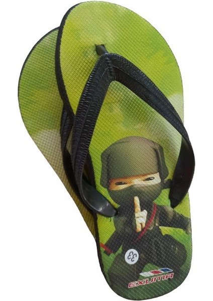 Parmak Arası Unisex Çocuk Terlik / Renk-Yeşil fiyatları