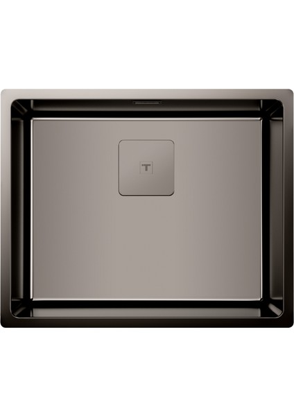 - Flexlınea Rs15 50.40 Tıtanıum M-Fx - Ankastre Tezgaha Sıfır Tezgahaltı Eviye - Titanyum - 50 Cm - 115000024