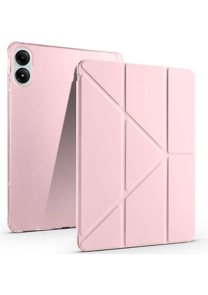 Xiaomi Poco Pad 12.1 Inç Tablet Kılıf Kalem Bölmeli Katlanabilir Standlı Pu Deri Yumuşak Uyku Modlu Kapak