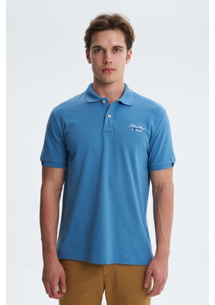 Erkek Likralı Pike Polo Yaka Tişört Y27374307701