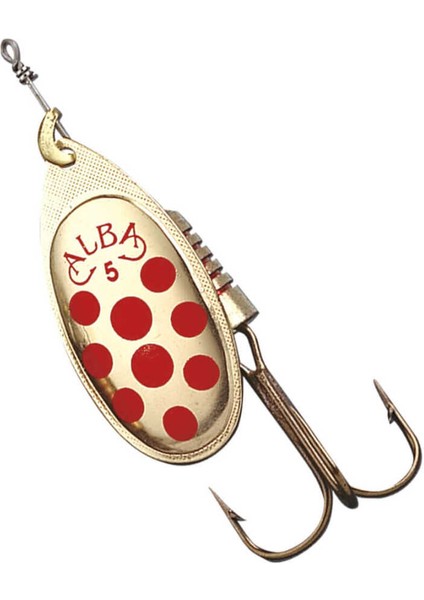 202 Döner Olta Kaşığı Sarı-Kırmızı-No:0