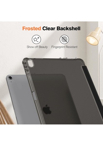 Ipad Air 10.9 Inç Air 4 5 6. Uyumlu Kılıf Akıllı Smart Uyku Modlu Pen Kalem Bölmeli Katlanır Standlı modelleri