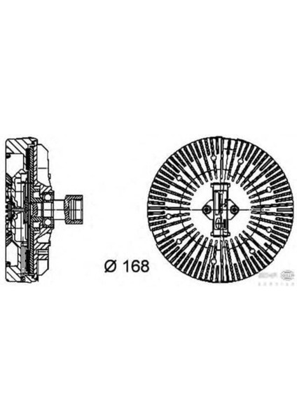 CFC92000P CFC92000P Fan Termiği (Çap 168MM) L322 306D1 (ENO:8MV376734381) Uyumlu