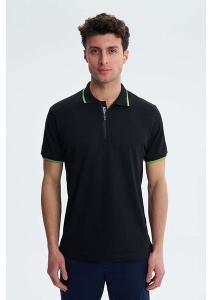 Erkek Regular Fit Pike Likralı Polo Yaka Tişört Y27374307401