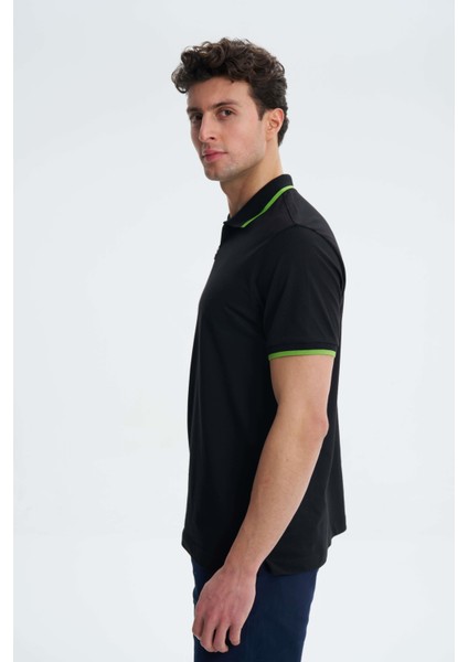Erkek Regular Fit Pike Likralı Polo Yaka Tişört Y27374307401 fırsatları