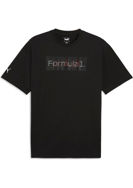 F1 Graphic Logo Erkek Siyah Günlük Stil T-Shirt 62642101 fırsatları