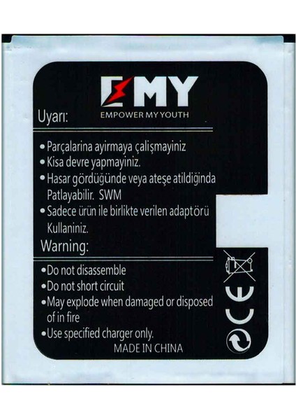 Vestel Venus V3 5010 Uyumlu Emy Batarya fiyatları