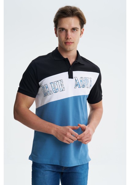 Erkek Regular Fit Likralı Polo Yaka Tişört Y27374308701