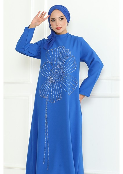 Zeral Taş Işlemeli Abiye 1200 - Indigo fırsatları