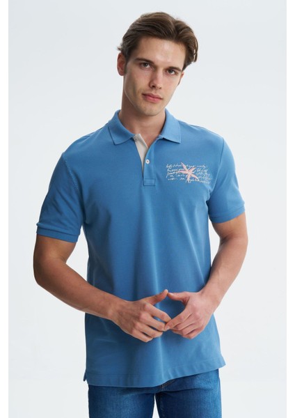 Erkek Regular Fit %100 Pamuk Polo Yaka Tişört Y27374353501