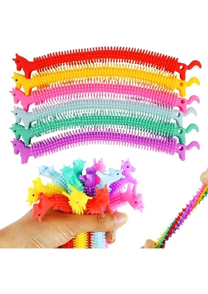 4 Adet Duyusal Stres Oyuncağı Uzayan Bileklik 4 Pcs Colourful Sensory Fidget Toy Anti Stress Toys