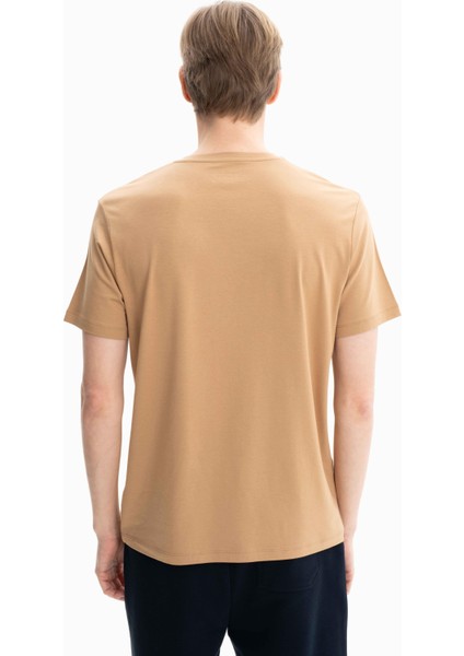 Erkek Örme Regular Fit Süprem Penye V Yaka Tişört Y27344471001