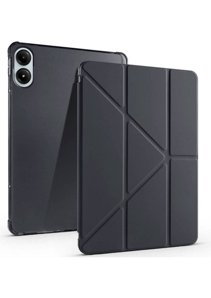 Xiaomi Poco Pad 12.1 Inç Tablet Kılıf Kalem Bölmeli Katlanabilir Standlı Pu Deri Yumuşak Uyku Modlu Kapak