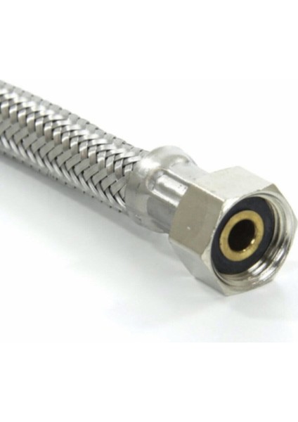 3/8 - 3/8 50CM Çelik Örgülü Hortum, Klozet, Taharet Bağlantı Hortumu