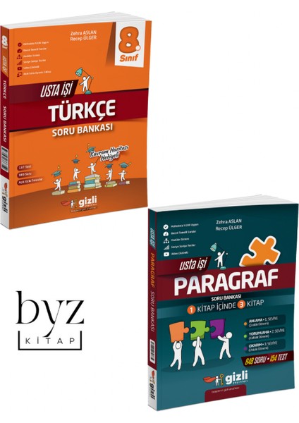 Gizli Yayınları 8. Sınıf Lgs Türkçe Usta Işi Soru Bankası -  Lgs 8. Sınıf Usta Işi Paragraf Soru Bankası