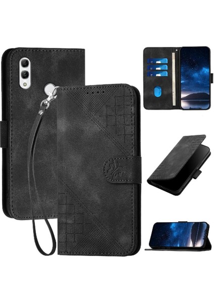 Onur 10 Lite ve Kredi Kartı Yuvası Için Flip Case Yüksek Kalite Deri Kılıf (Yurt Dışından)