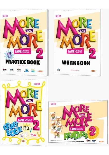 More & More 2. Sınıf Practice Book - Workbook - Readers - Craft Book