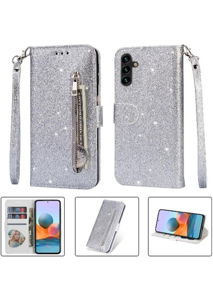 Samsung Galaxy A24 4g Bilek Kayışı Manyetik Kapatma Için Fermuarlı Cebi Durumda (Yurt Dışından)