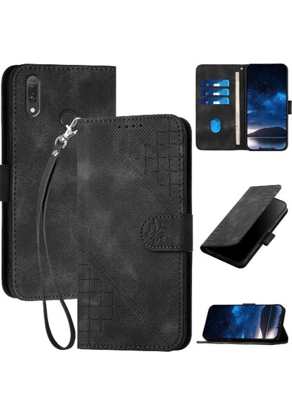 El ile Huawei Y9 2019 Yüksek Kaliteli Deri Telefon Kılıfı Için Flip Case ve (Yurt Dışından)