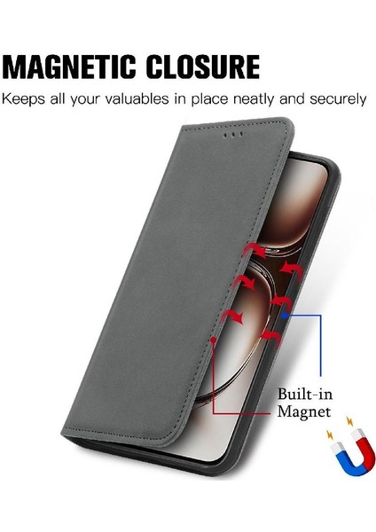 Oneplus Nord 4 Için Flip Case Darbeye Cüzdan Basit Iş Deri (Yurt Dışından)