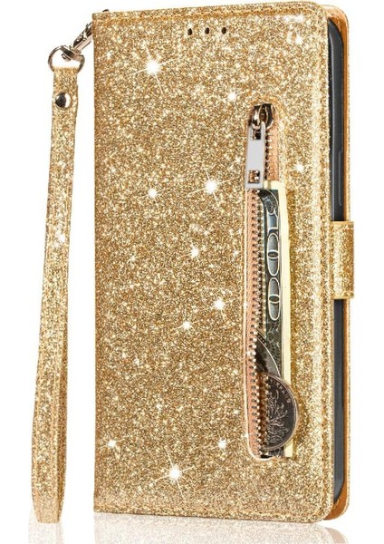 Samsung Galaxy S24 Için Fermuar Cep Durumda Ultra Glitter Cüzdan Kılıf Kartı (Yurt Dışından) fırsatları