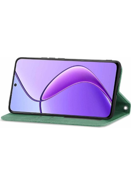 Colorful Shop Realme 13 Pro Için Flip Case Basit Iş Cüzdan Deri Kılıf Kapak Çevirin (Yurt Dışından)