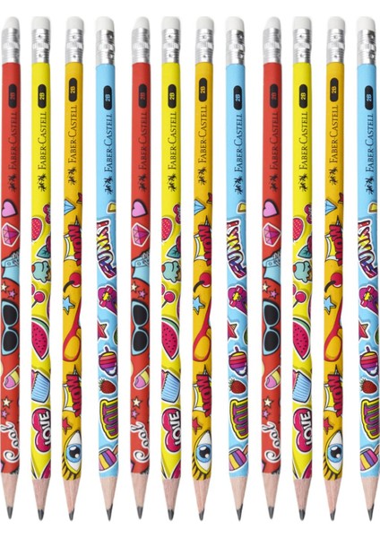 Popart 2b Silgili Kurşun Kalem 12 Adet 16877