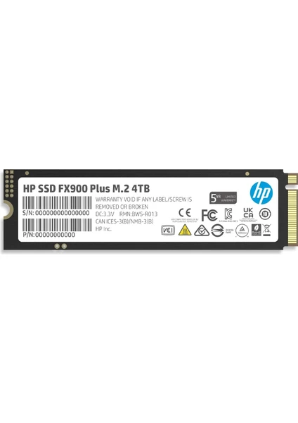 FX900 Plus 4TB 7400MB/s-6500MB/s Gen 4X4 PCIe Nvme M.2 SSD 7F619AA (Playstation Uyumlu)