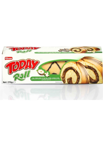 Today Roll Kek Fındıklı 270 gr (1 Paket)