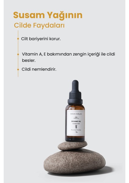 Bade Natural Susam Yağı Soğuk Sıkım 30 ml