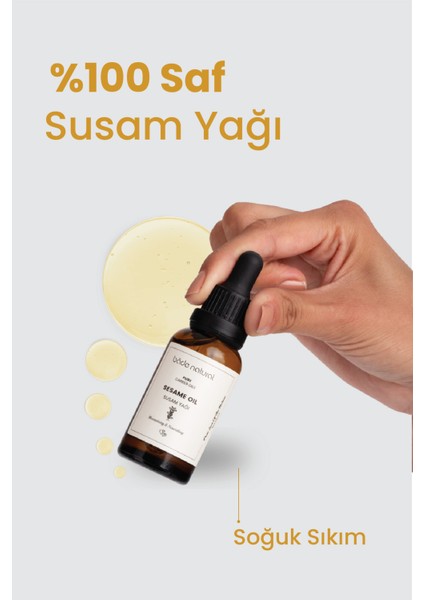 Bade Natural Susam Yağı Soğuk Sıkım 30 ml