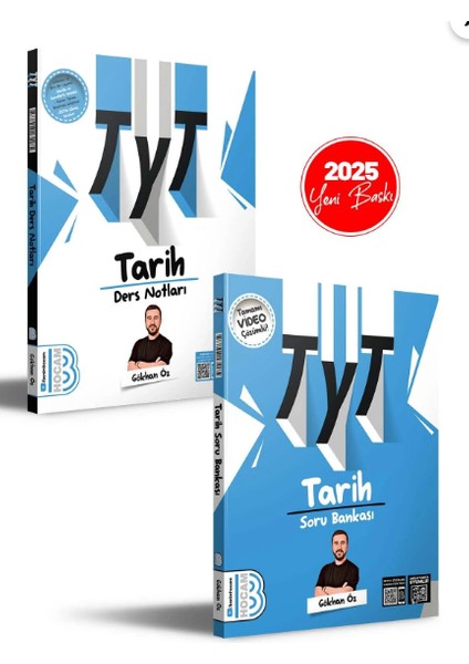 2025 TYT Tarih Ders Notları + Tamamı Çözümlü Soru Bankası + TYT Deneme