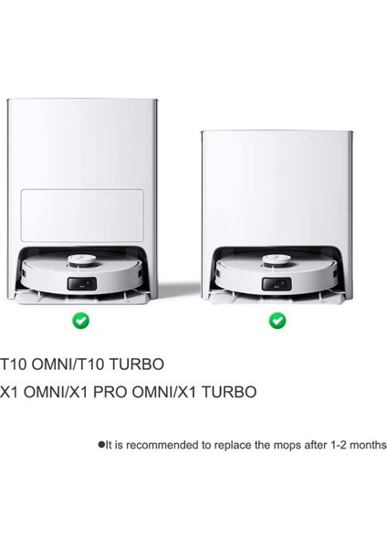 10 Adet Paspas Pedleri Ecovacs Deebot T10 Omnı Için Yıkanabilir Yeniden Kullanılabilir (Yurt Dışından) fiyatları